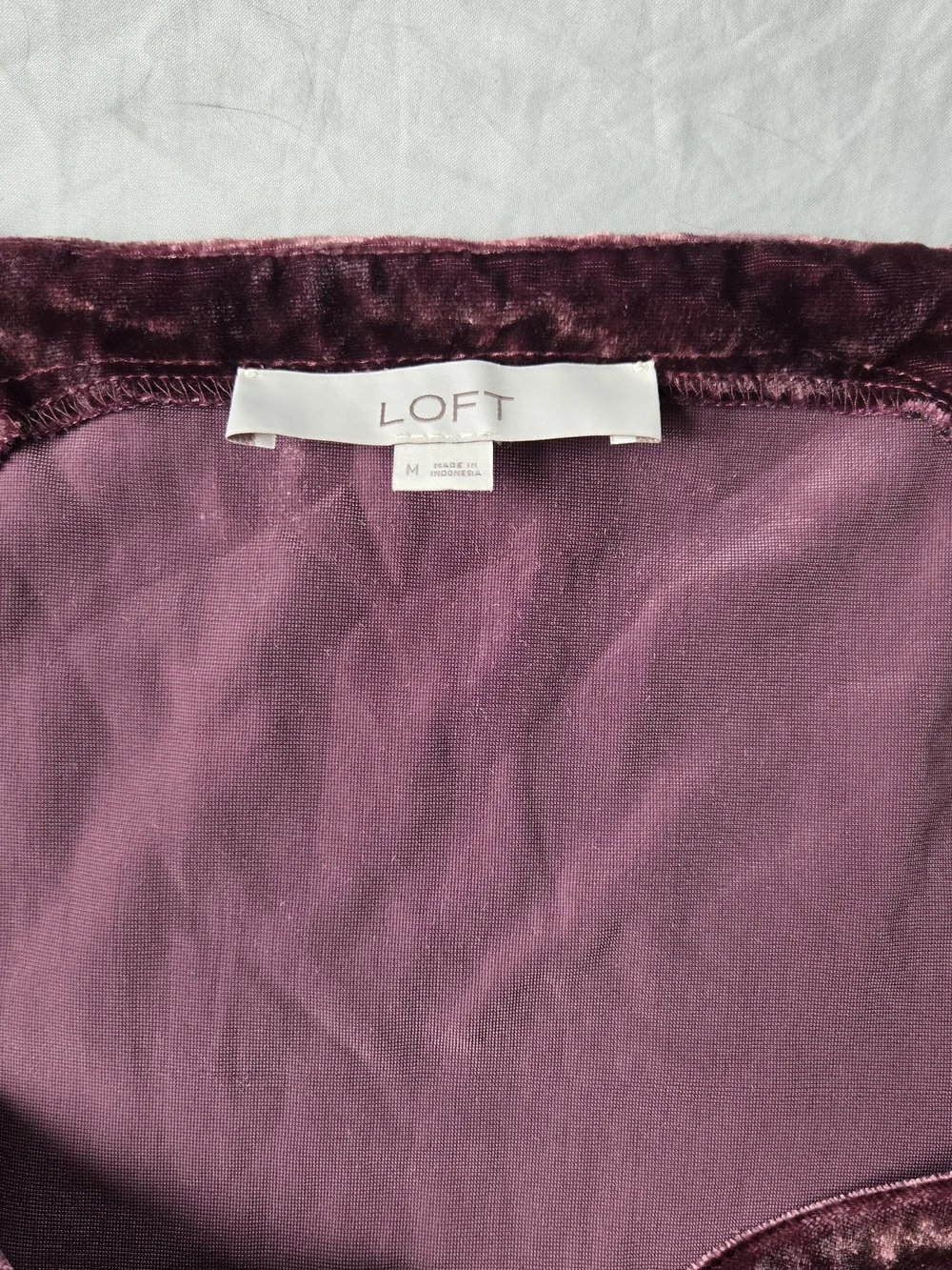 Velvet Romantic Puff Sleeve Feminine Whimsical Fairy Sweetheart Top - Plum